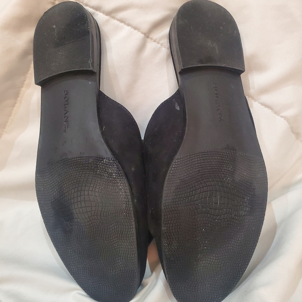 Women's Solanz Black Suede Loafers - Picture 5 of 5